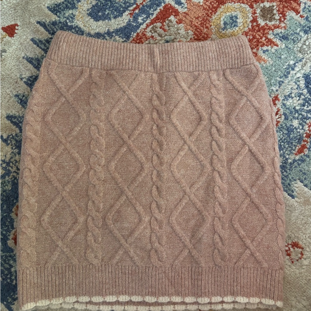 Altar'd State Ribbed Mini Pencil Skirt